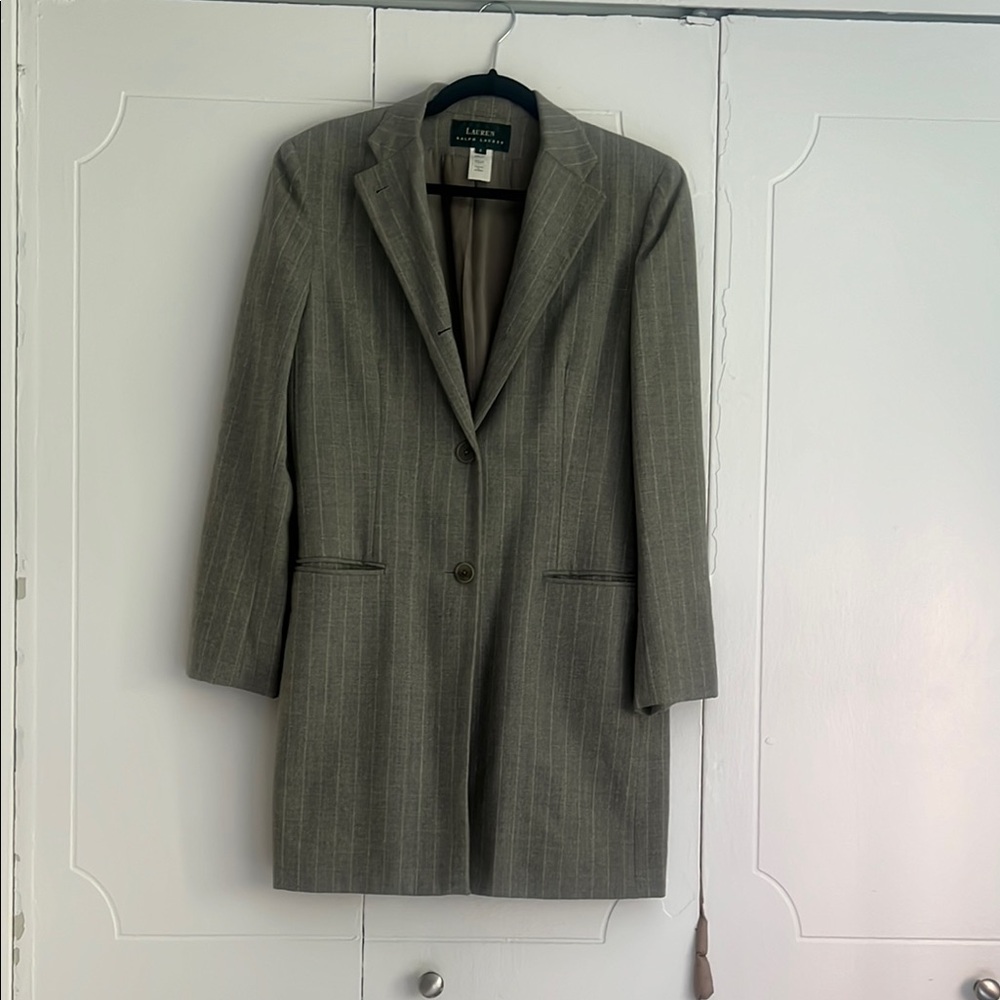 Vintage Lauren Ralph Lauren Charcoal Pinstripe Jacket